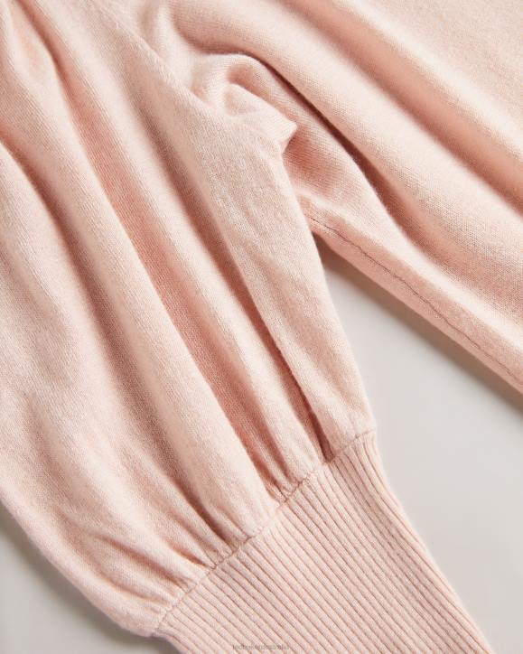 Ted Baker Aidabel Roll Neck With Volume Sleeve Detail Dusky Pink Clothing Women TLPL92