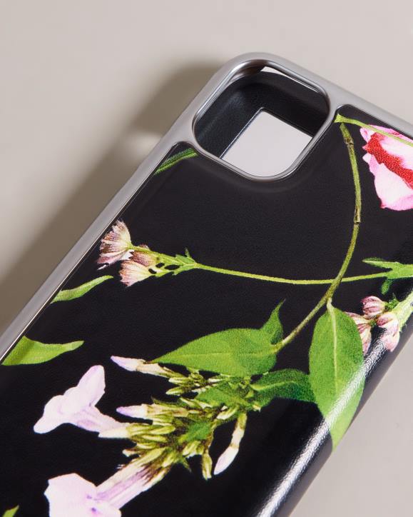 Ted Baker Akivaa Bouquet Mirror Folio iPhone 11 Black Homeware Collection TLPL2110