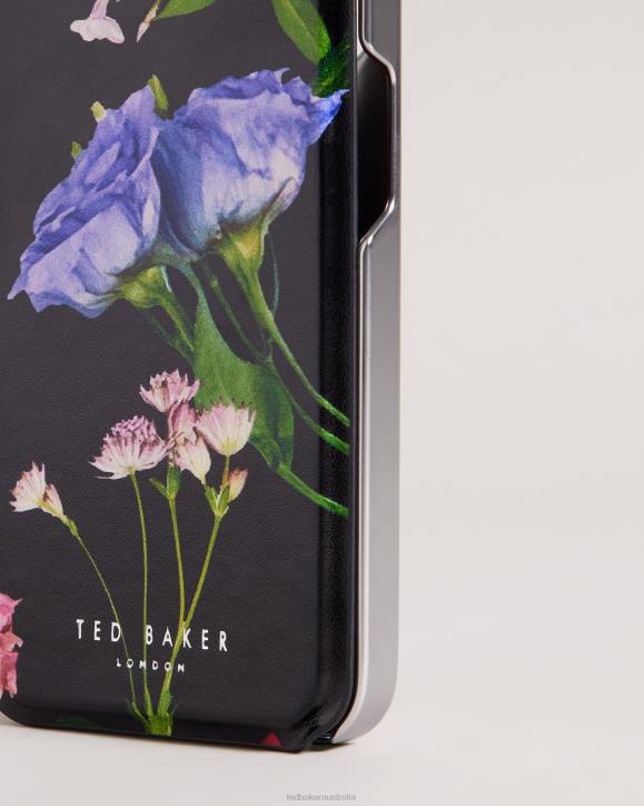 Ted Baker Akivan Bouquet Print iPhone 13 Pro Mirror Case Black Homeware Collection TLPL2108