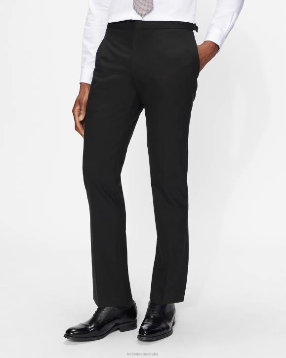 Ted Baker Ambts Slim fit tuxedo trousers Black Clothing Men TLPL1536