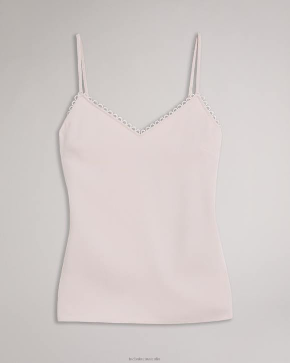 Ted Baker Andreno Strappy Cami With Looped Trims Light Nude Clothing Women TLPL326