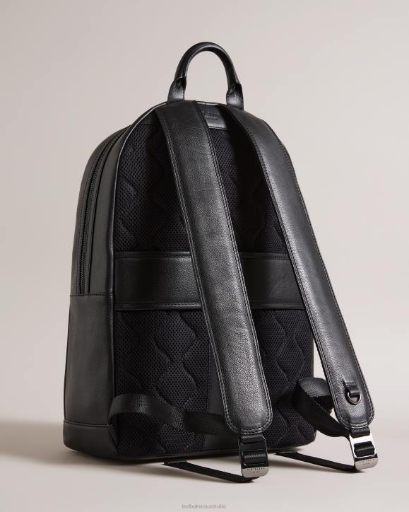 Ted Baker Convoy Textured Leather Backpack Black Bags Men TLPL1759