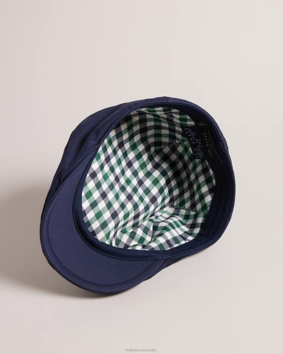 Ted Baker Ehtannn Water Resistant Flat Cap Navy Accessories Men TLPL1801