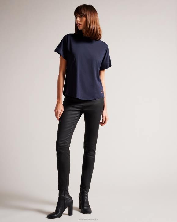 Ted Baker Erisana Easy fit grown up sleeve tee NAVY Clothing Women TLPL491