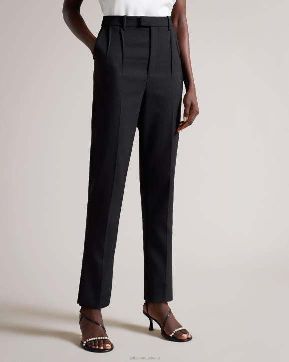 Ted Baker Frittat Tailored Cigarette Trousers With Darts Black Clothing Women TLPL335