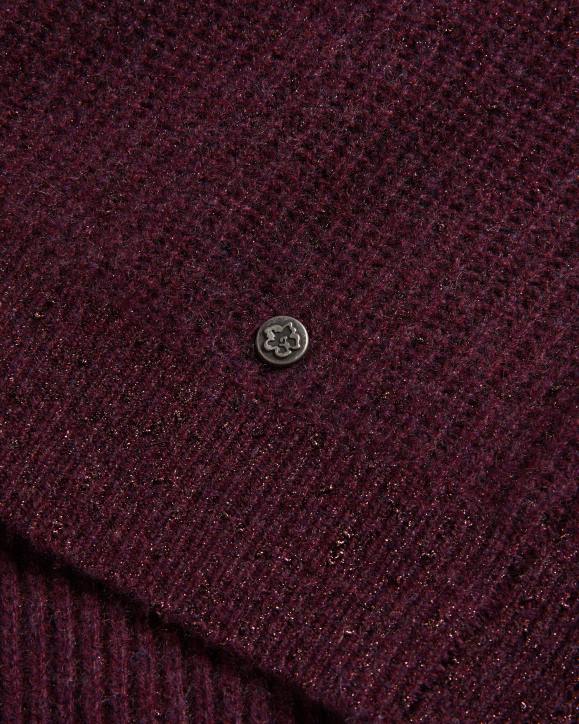 Ted Baker Giona Cashmere And Lurex Blend Jumper Deep Purple Clothing Women TLPL163