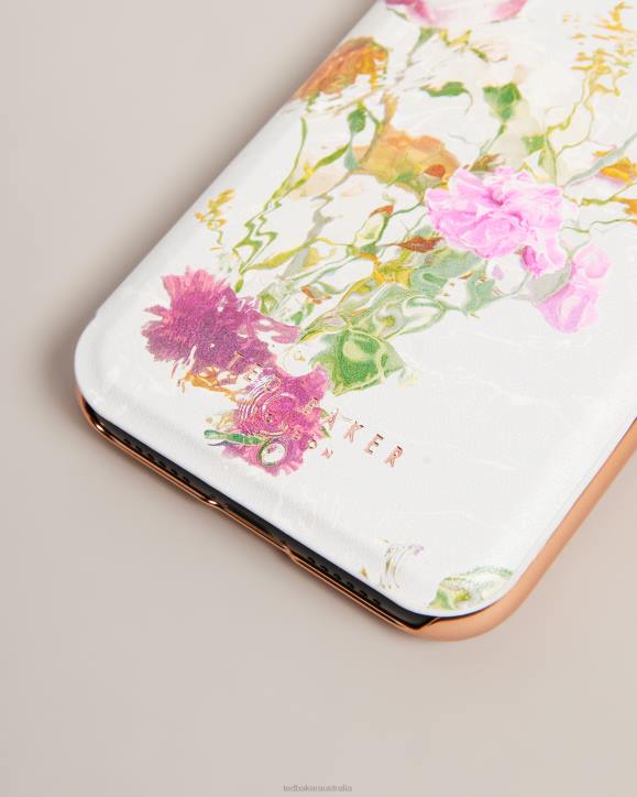 Ted Baker Gladyss Watercolour Floral iPhone 11 Mirror Case Pale Pink Homeware Collection TLPL2105