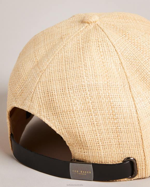 Ted Baker Harpp Woven Raffia Cap Natural Accessories Men TLPL1901