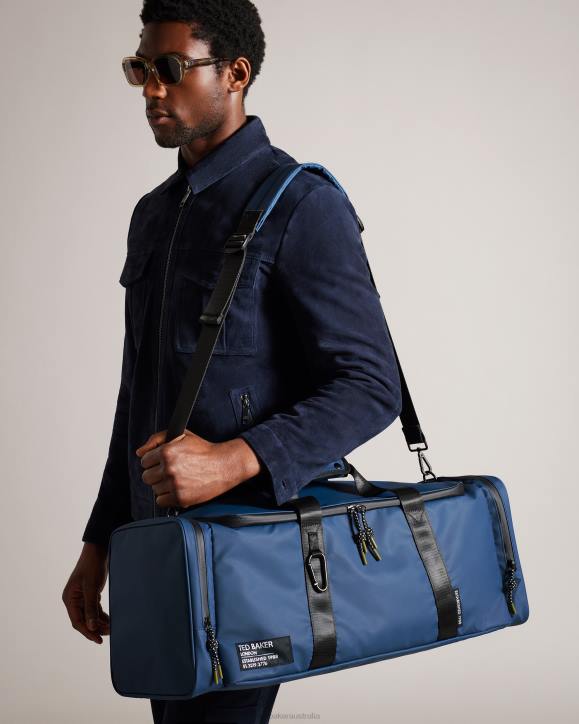 Ted Baker Hyke Rubberised Holdall Navy Bags Men TLPL1762