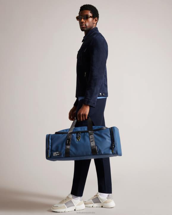 Ted Baker Hyke Rubberised Holdall Navy Bags Men TLPL1762