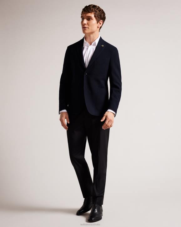 Ted Baker Jvtunj TEXTURED UNLINED JACKET Navy Clothing Men TLPL1613