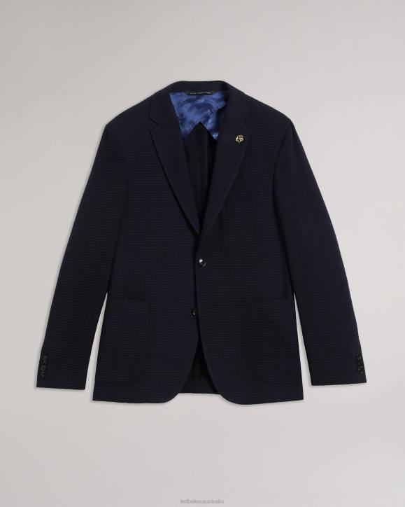 Ted Baker Jvtunj TEXTURED UNLINED JACKET Navy Clothing Men TLPL1613