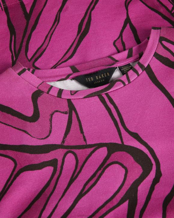 Ted Baker Kcarlia Fitted T-Shirt Bright Pink Clothing Women TLPL100