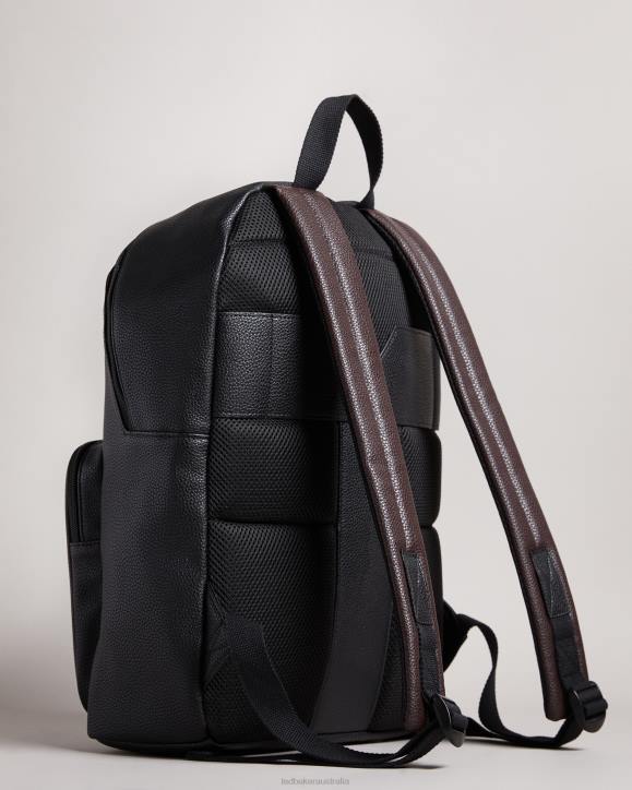 Ted Baker Laniss PU Backpack Black Bags Men TLPL1785