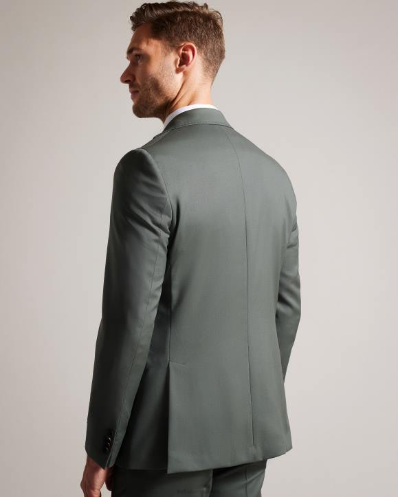 Ted Baker Lappej Pure Wool Suit Jacket Green Clothing Men TLPL1387