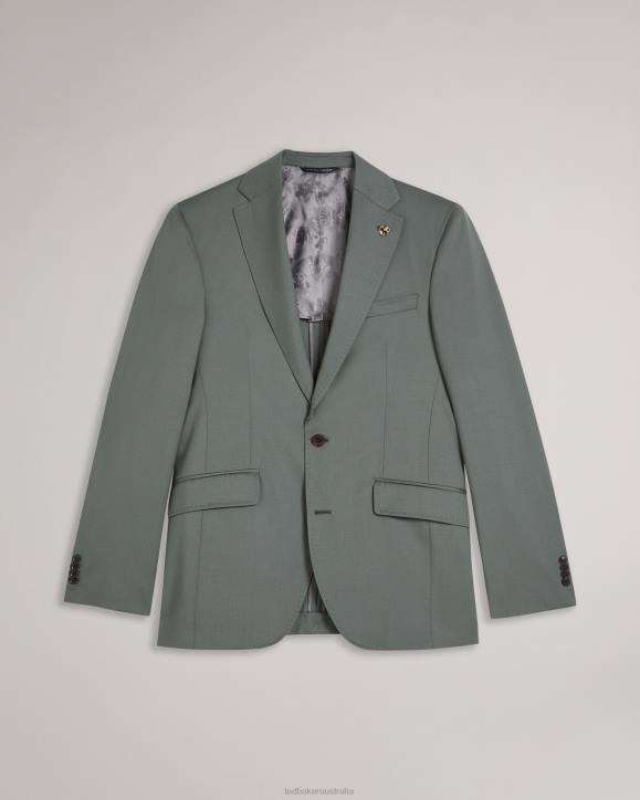 Ted Baker Lappej Pure Wool Suit Jacket Green Clothing Men TLPL1387