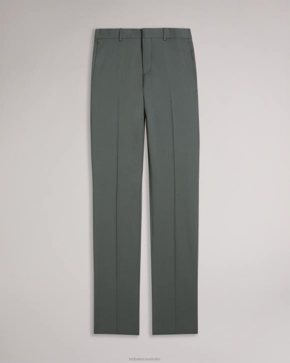 Ted Baker Lappet Pure Wool Suit Trousers Green Clothing Men TLPL1417