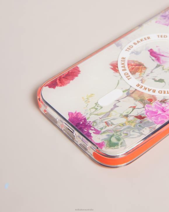 Ted Baker Laverno Watercolour Floral Antishock iPhone 12 And 12 Pro Case White Homeware Collection TLPL2106