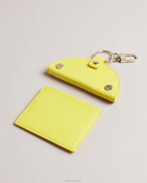 Ted Baker Lemmonn Lemon Slice Keyring and Card Holder Yellow Accessories Women TLPL1095