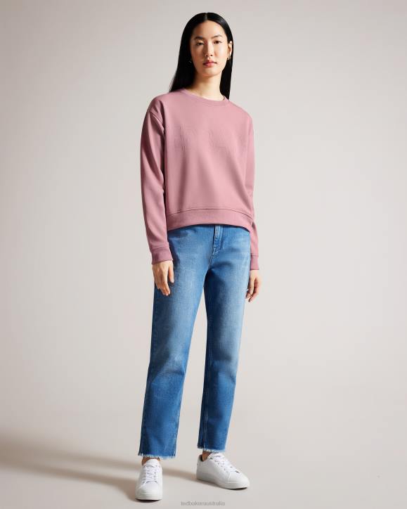 Ted Baker Lorito Logo sweatshirt DUSKY-PINK Clothing Women TLPL500