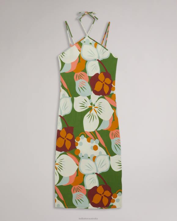 Ted Baker Lotye Strap Bodycon Green Clothing Women TLPL647