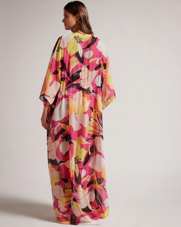 Ted Baker Lucenaa Abstract Maxi Cover Up Light Nude Clothing Women TLPL362