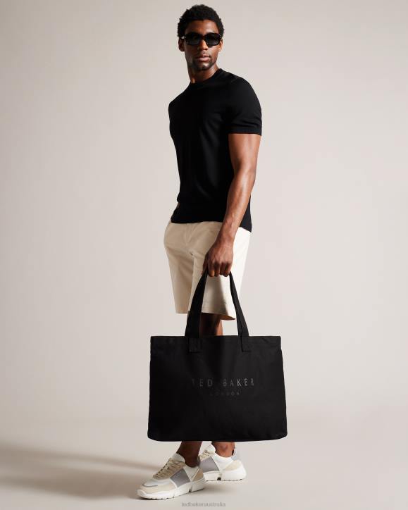 Ted Baker Lukkee Branded Tote Bag Black Bags Men TLPL777