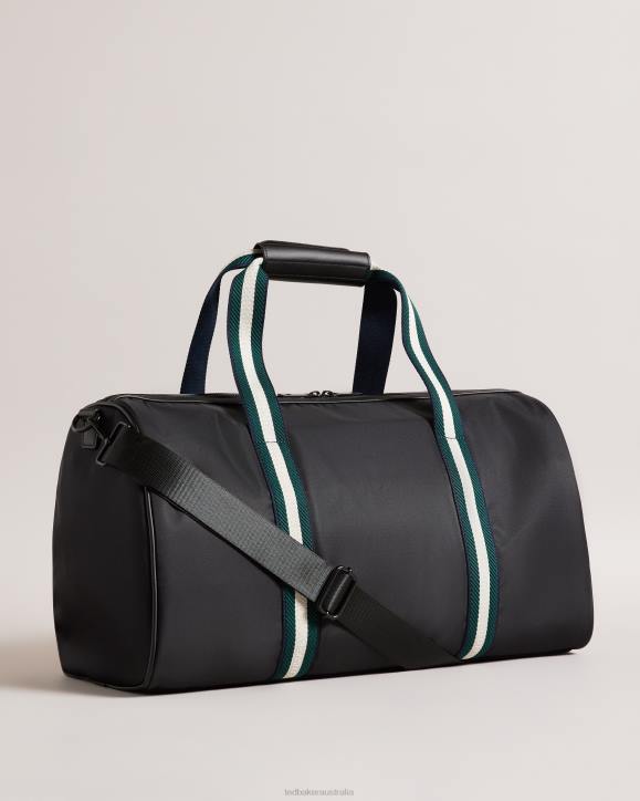 Ted Baker Matique Twill Retro Sport Holdall Black Bags Men TLPL1773