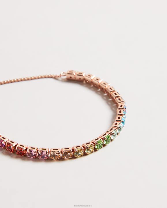 Ted Baker Melrah Icon Crystal Slider Bracelet Multicolor Jewelry Women TLPL1030