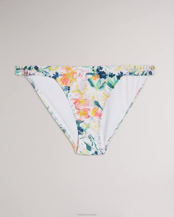 Ted Baker Melray Floral Bikini Pant White Clothing Women TLPL608