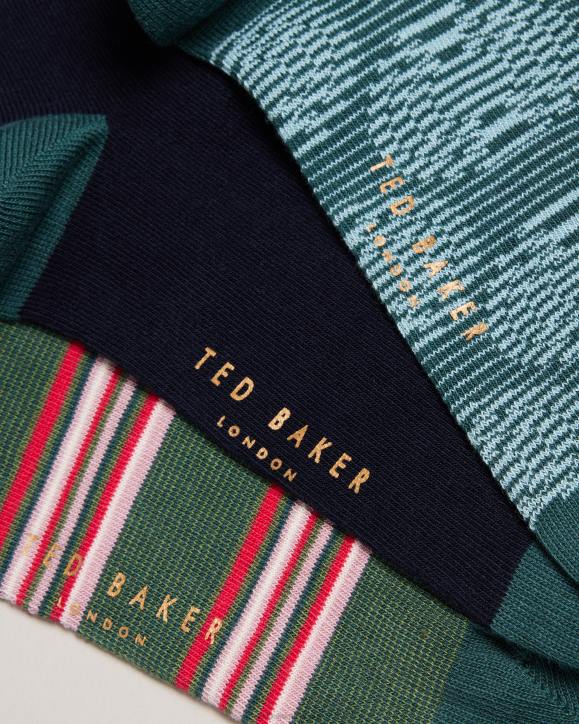 Ted Baker Metoyou Three Pack Of Assorted Socks Assorted Gifts Men TLPL1913