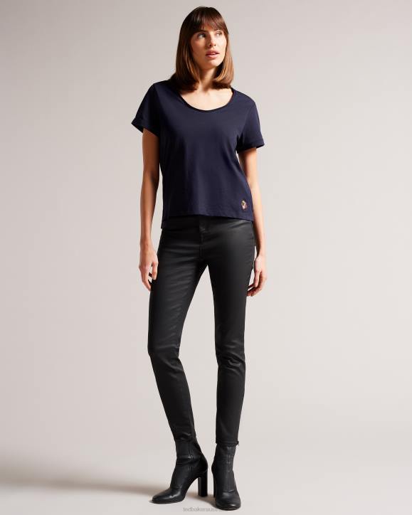 Ted Baker Miarna V-neck easy fit tee NAVY Clothing Women TLPL547