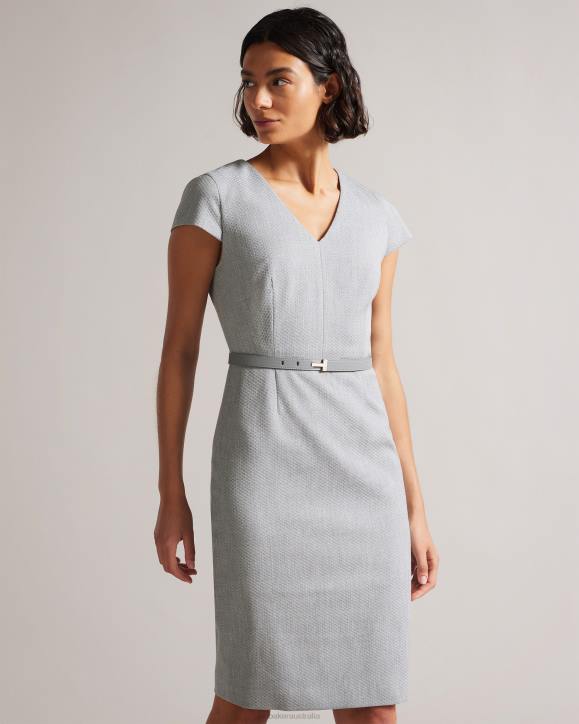 Ted Baker Michahd Pencil dress Light Gray Clothing Women TLPL401