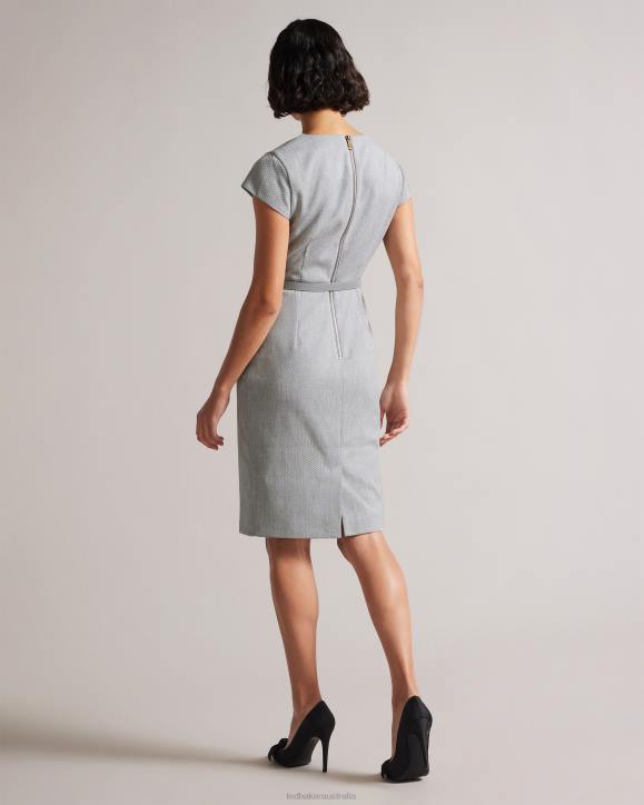 Ted Baker Michahd Pencil dress Light Gray Clothing Women TLPL401