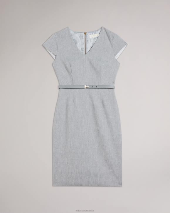 Ted Baker Michahd Pencil dress Light Gray Clothing Women TLPL401