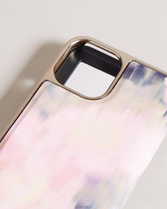 Ted Baker Monety Blurred Floral Mirror Folio iPhone 12 And 12 Pro Pink Homeware Collection TLPL2113