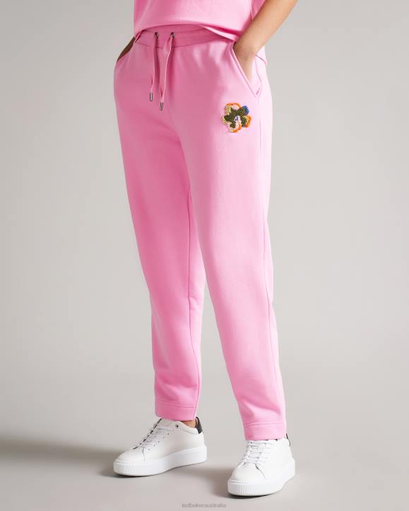 Ted Baker Nicolez Jersey Jogger With Flower PINK Clothing Women TLPL446