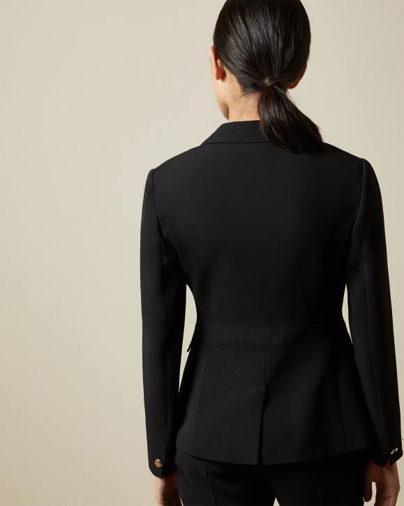 Ted Baker Raee Single Breasted Blazer Jacket Black Clothing Women TLPL441