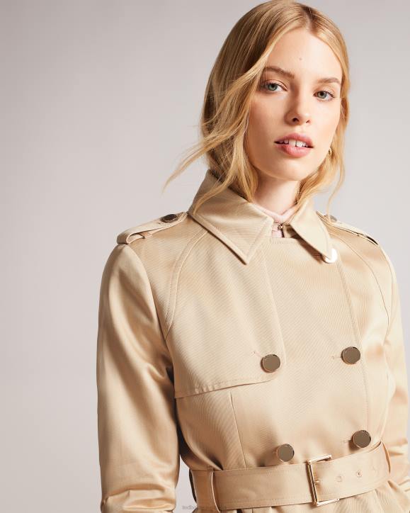 Ted Baker Robbii Lightweight Showerproof Trench Coat Natural Clothing Women TLPL178