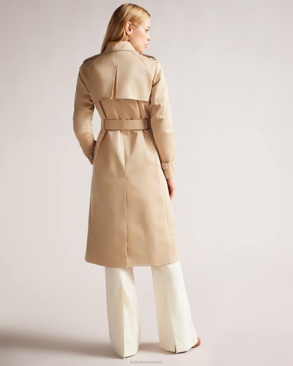 Ted Baker Robbii Lightweight Showerproof Trench Coat Natural Clothing Women TLPL178