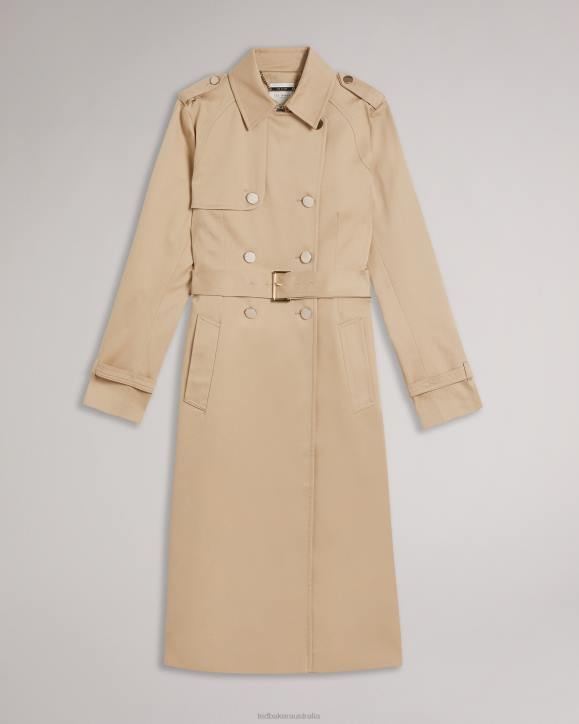 Ted Baker Robbii Lightweight Showerproof Trench Coat Natural Clothing Women TLPL178