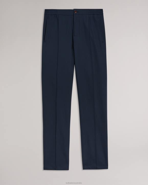 Ted Baker Rodny Irvine Slim Fit Elasticated Trousers Navy Clothing Men TLPL1378