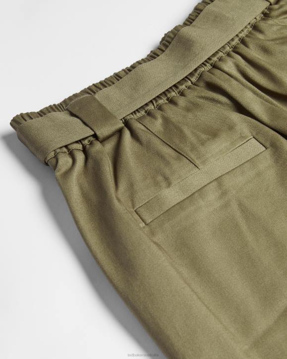 Ted Baker Ronniie D Ring Detail Shorts Olive Clothing Women TLPL595