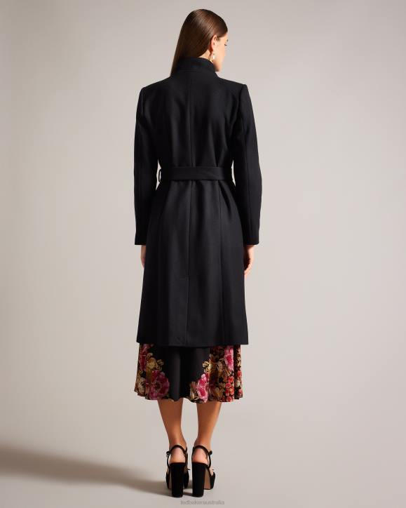 Ted Baker Rose Wool wrap coat BLACK Clothing Women TLPL133