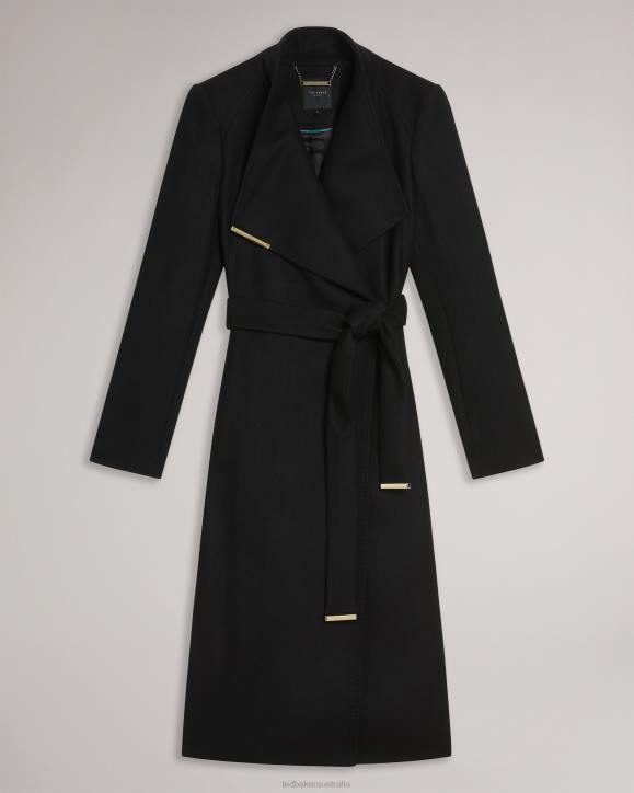 Ted Baker Rose Wool wrap coat BLACK Clothing Women TLPL133