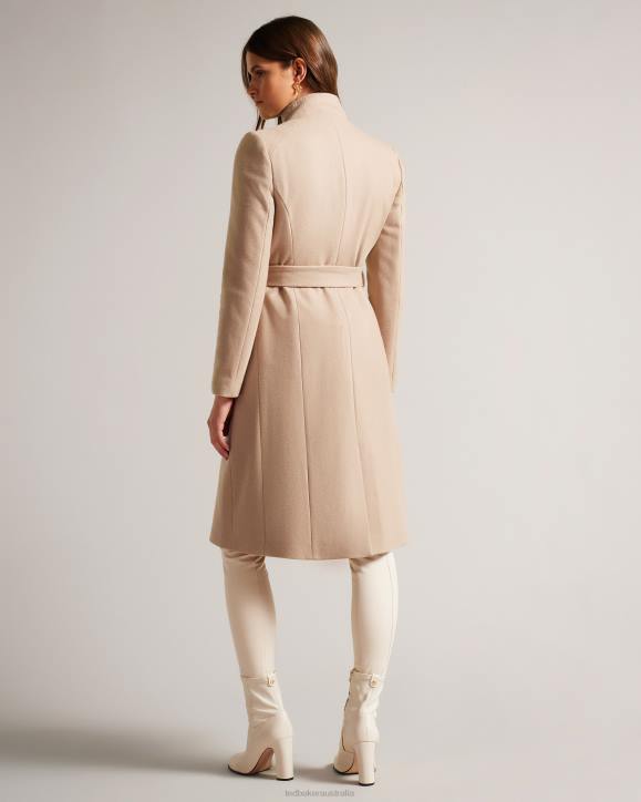 Ted Baker Rose Wool wrap coat CAMEL Clothing Women TLPL185