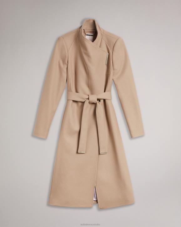 Ted Baker Rose Wool wrap coat CAMEL Clothing Women TLPL185