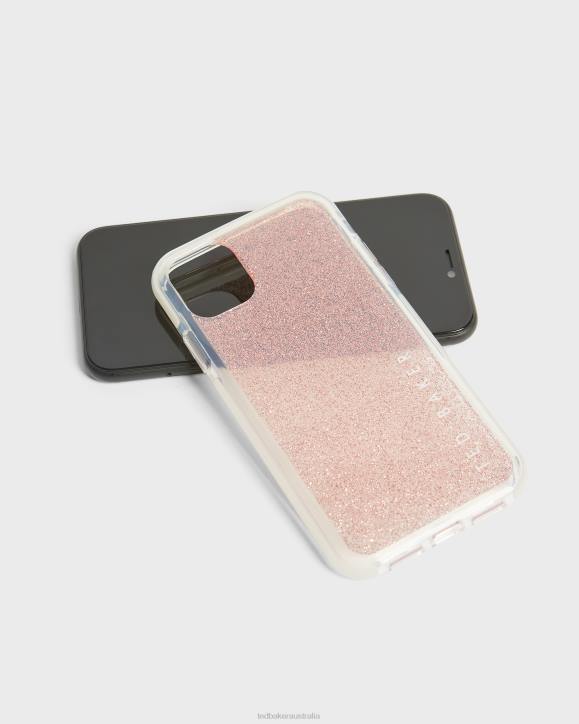 Ted Baker Roseaa Glitter Antishock iPhone 11 Case Baby Pink Homeware Collection TLPL2112