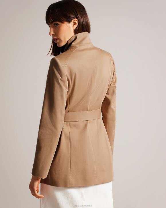 Ted Baker Rosiaas Short Wrap Trench Coat Brown-Tan Clothing Women TLPL170