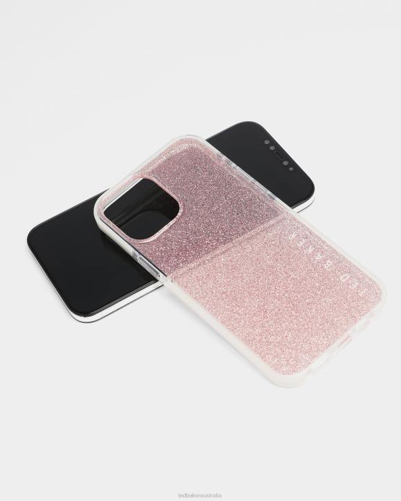 Ted Baker Rossiy Glitter AntiShockiPhone 12 Pro Max Case Baby Pink Homeware Collection TLPL2116